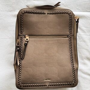 Calpak Tan Backpack with Stitch Detail